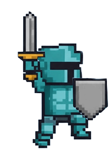 Hero wearing armor