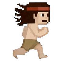 Hero running left