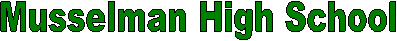 Musselman High School